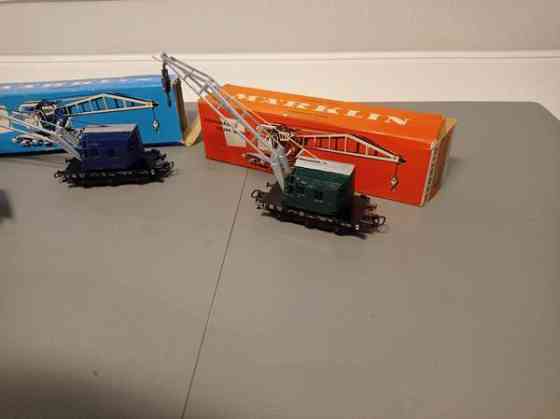 3x Märklin-nosturivaunua alkup. bokseissa (H0) Tampere