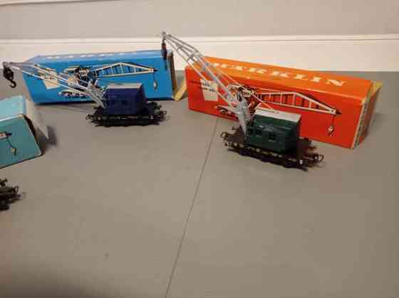 3x Märklin-nosturivaunua alkup. bokseissa (H0) Tampere