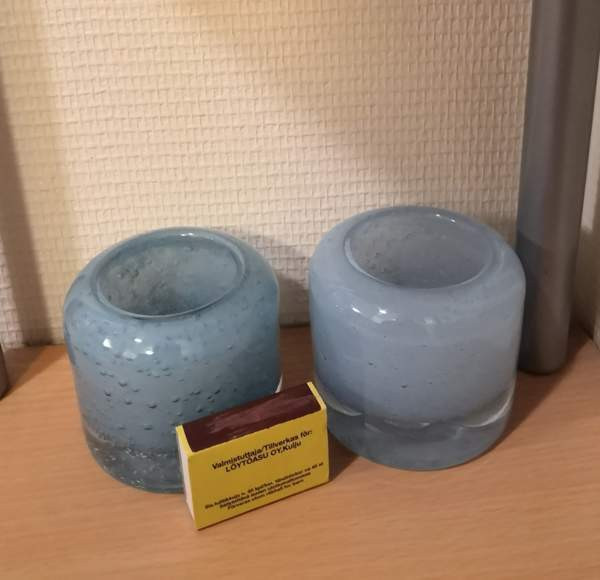 Lasiset tuikkulyhdyt 2 kpl Tampere - valokuva 1