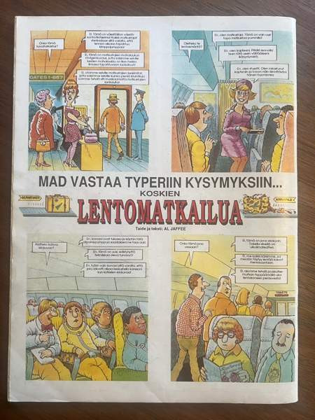 Suomen MAD sarjakuvalehti sarjakuva 7/1991 Helsinki - изображение 2