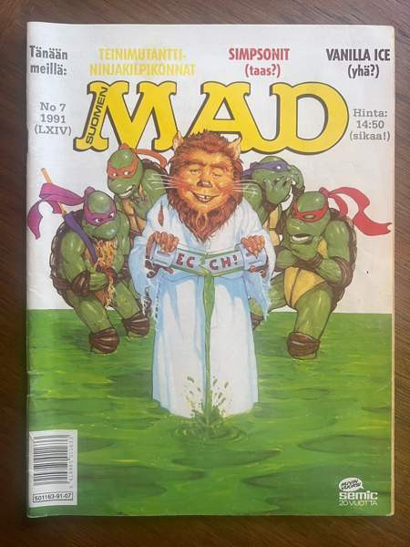 Suomen MAD sarjakuvalehti sarjakuva 7/1991 Helsinki - изображение 1