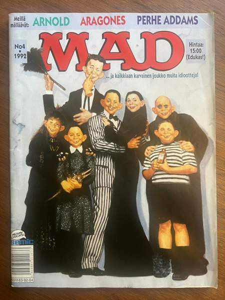 Suomen MAD sarjakuvalehti sarjakuva 4/1992 Helsinki - valokuva 1