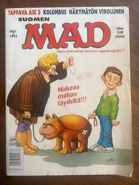Suomen MAD sarjakuvalehti sarjakuva 1/1993 Helsinki - valokuva 1