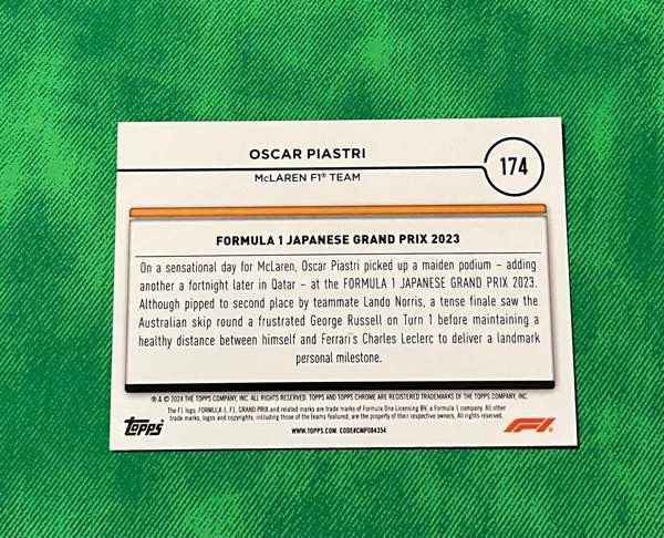 Oscar Piastri numeroitu keräilykortti Tuusula – foto 2