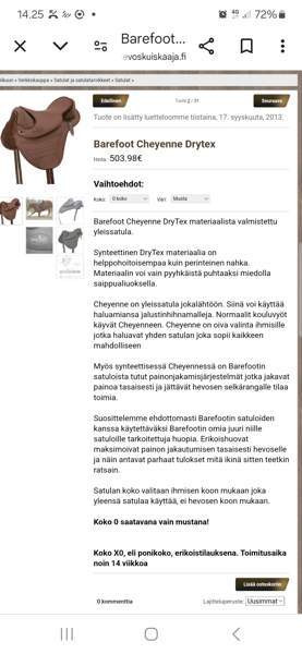 Barefoot cheyenne satula Loimaa - изображение 4