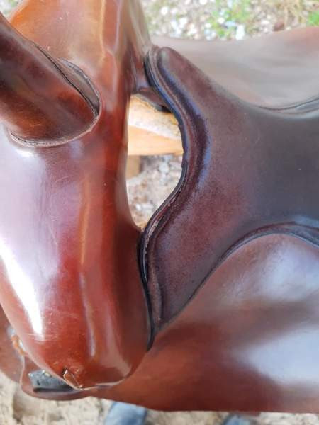 Vanha lännensatula Big Horn ruskeaa nahkaa Kurikka - photo 7