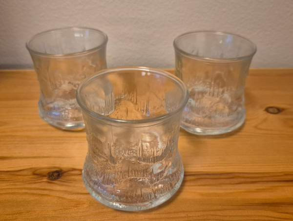 Riihimäen Lasi,  Revontuli-lasit,  3 kpl Helsinki - valokuva 2