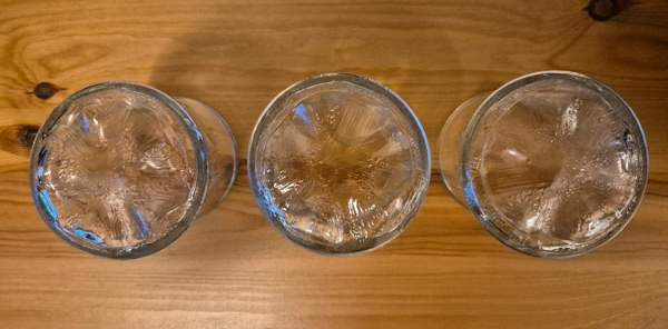 Riihimäen Lasi,  Revontuli-lasit,  3 kpl Helsinki - valokuva 4