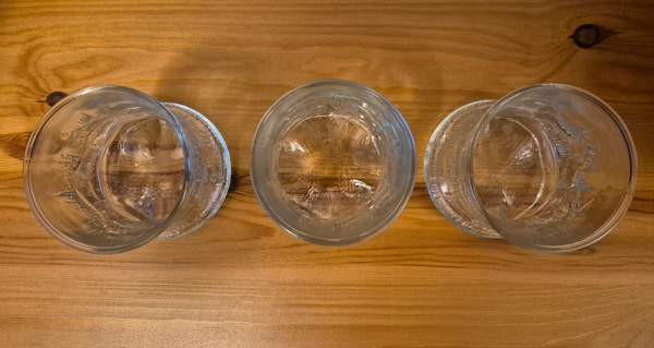 Riihimäen Lasi,  Revontuli-lasit,  3 kpl Helsinki - valokuva 3