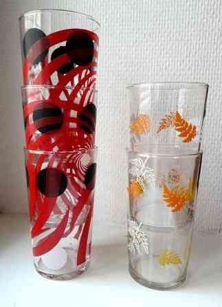 Vintage 70s englantilaiset lasit 5 kpl Тампере