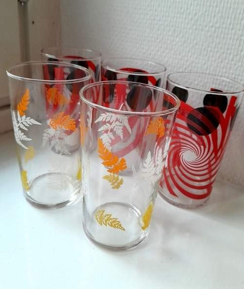 Vintage 70s englantilaiset lasit 5 kpl Tampere - photo 1