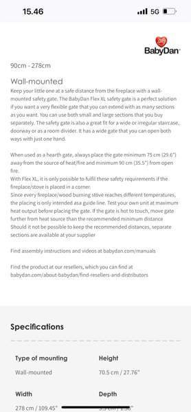 Baby dan xl flex turva aita Espoo - valokuva 3