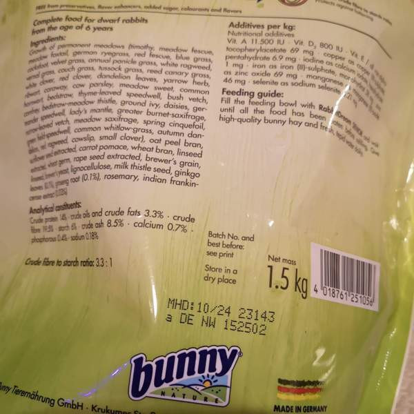 Bunny senior kaninpelletit Tampere - photo 3