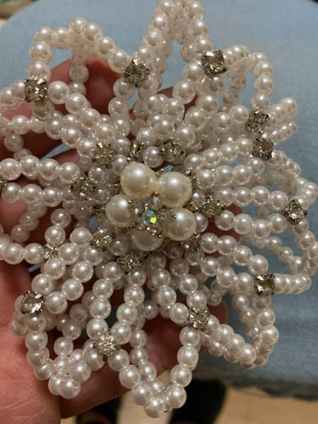 Hiuskoriste, hiusvwekko, helmipinni, hiustarvike, kouluratsastus, Espoo - photo 1