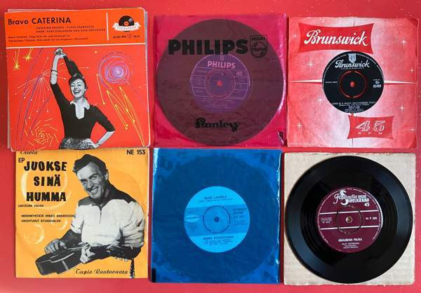 Laatikollinen vanhoja vinyylisinglejä Tampere - photo 4