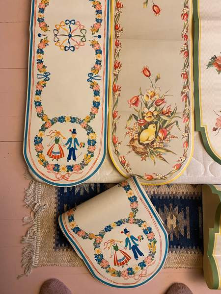 Vanhoja paperi liinoja 9kpl ja vanha juliste Kerava - valokuva 2