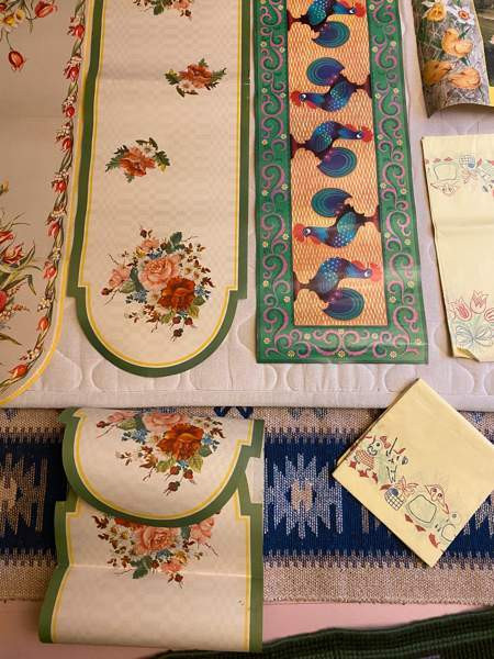 Vanhoja paperi liinoja 9kpl ja vanha juliste Kerava - valokuva 3