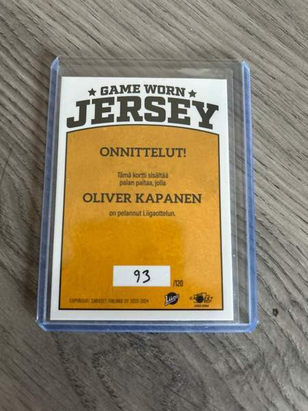 Cardset 23-24 Oliver Kapanen Пори - изображение 2