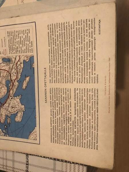 Vanha kansakoulun maailman kartasto-kirja Lappeenranta – foto 4