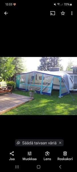 Asuntovaunun etuteltta Lieksa - valokuva 1