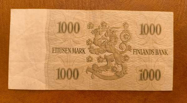 1000 markkaa v. 1955, vl I Järvenpää - valokuva 2