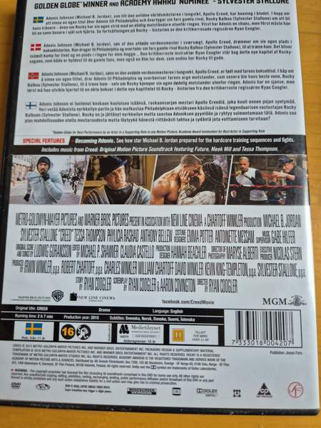 Creed 1 ja 2, dvd Porvoo - valokuva 2