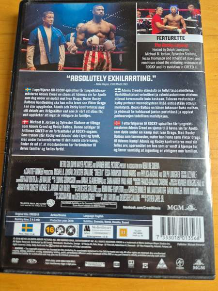 Creed 1 ja 2, dvd Porvoo - valokuva 3