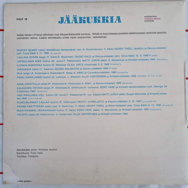 LP  Jääkukkia. Turku - valokuva 2