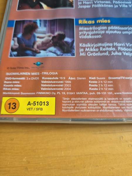 Suomalainen mies-trilogia, dvd Porvoo - valokuva 3