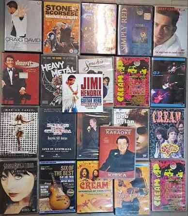 DVD Paketti 20 Kpl Musiikki Dvd'tä +  Kirka karaoke DVD+CD Вантаа