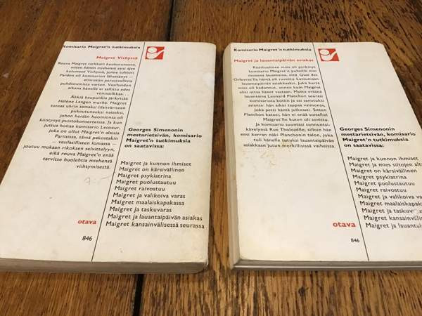 Maigret kirjoja 4 kpl Helsinki - photo 2