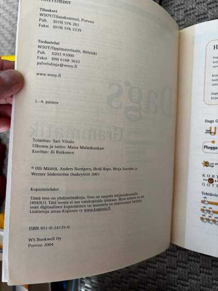 Ruotsin kielioppikirja dags grammatik Оулу - изображение 2