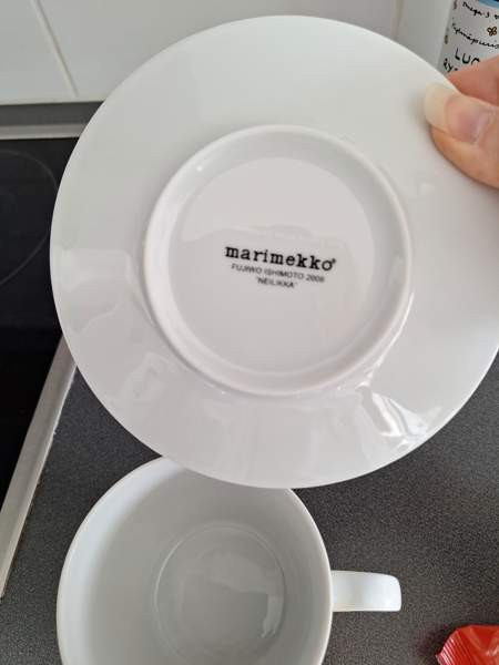 Marimekko kahvikuppi / teekuppi ja lautanen Turku - valokuva 4