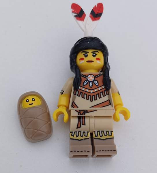 Lego intiaani nainen Tribal Woman  ja vauva Helsinki - изображение 1
