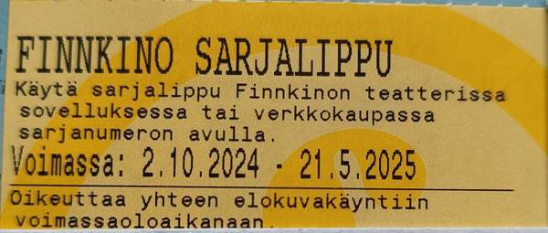 Finnkino elokuvalippu Helsinki - изображение 1