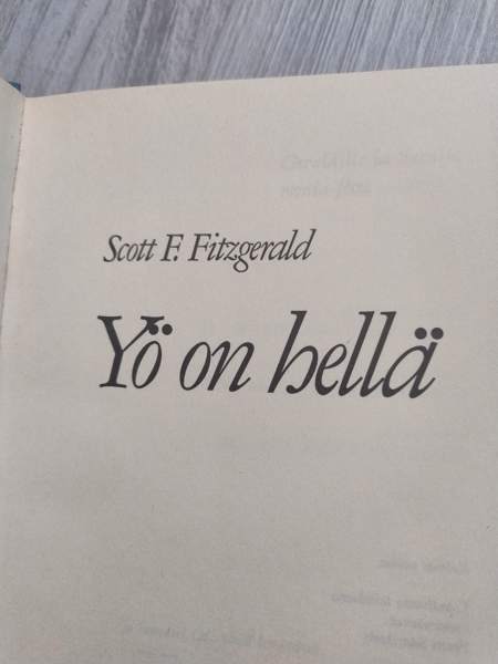 Yö on gellä - F. Scott Fitzgerald (kunto hyvä) Рованиеми - изображение 4