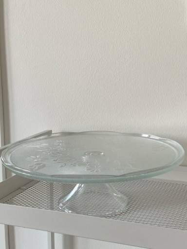 Lasinen tarjoulautanen kukkakuvioilla Rovaniemi - valokuva 1