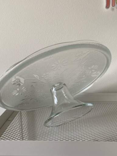 Lasinen tarjoulautanen kukkakuvioilla Rovaniemi - valokuva 2