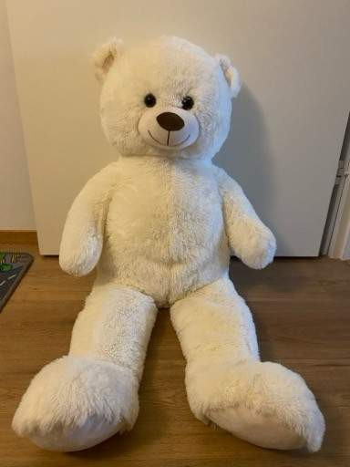 Iso valkoinen nalle pehmolelu Tuusula - valokuva 1