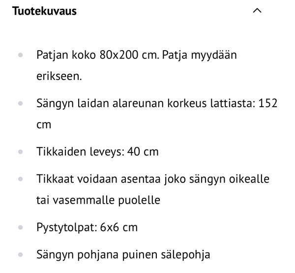 2kpl parvisänkyjä työtasoilla Rauma - valokuva 2