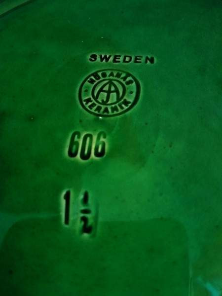 Vintage 70s Höganäs Keramik Sweden lautanen Tampere - valokuva 3