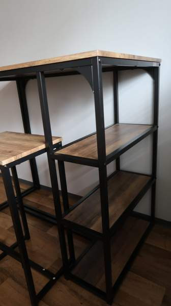 SoBuy baaripöytä hyllyillä + jakkarat Oulainen - изображение 2