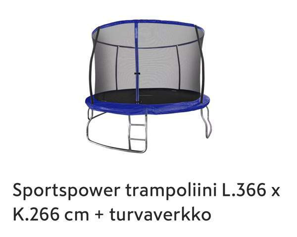 Trampoliini 366cm Лемпяаля - изображение 1