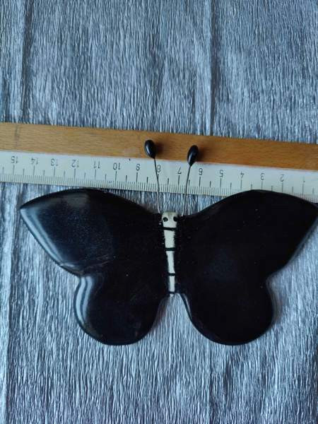 Musta perhonen, seinäkoriste, Hki-Klaukkala Helsinki - valokuva 2