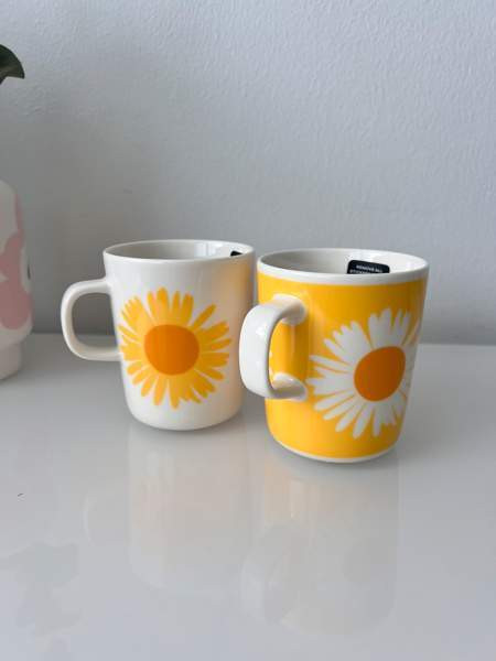 Marimekko Oiva/Auringonkukka mukit Kauniainen - valokuva 2