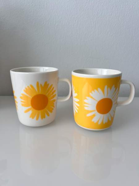 Marimekko Oiva/Auringonkukka mukit Kauniainen - valokuva 1