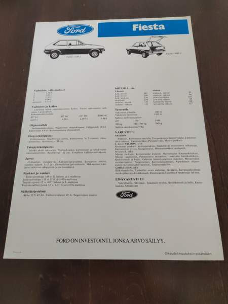 Ford Fiesta esite Parkano - изображение 2