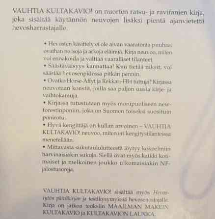 Vauhtia Kultakavio! Espoo