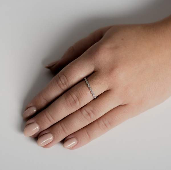 Valkokultainen timanttisormus Tampere - valokuva 6