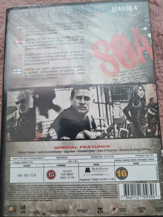 Sons of anarchy kausi 4 dvd Pori - valokuva 2